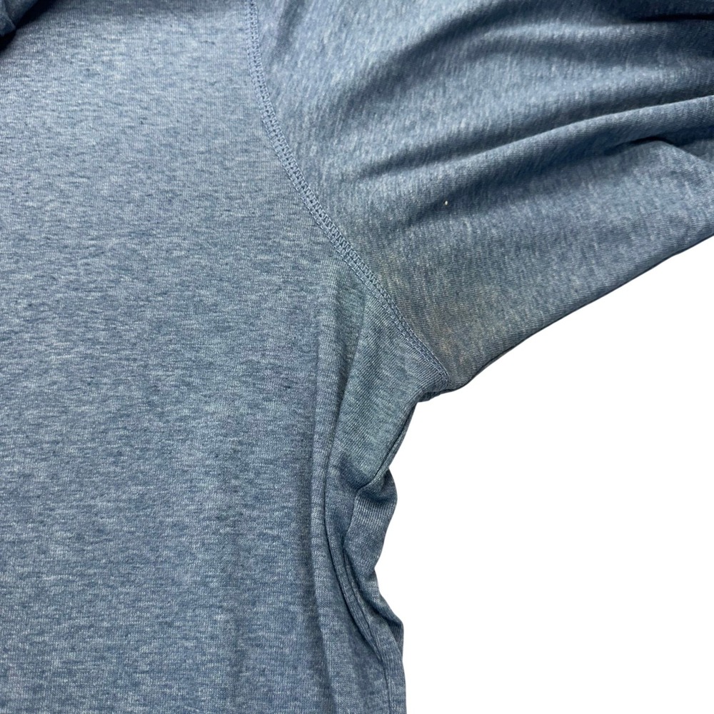 Columbia Henley Shirt Mens XL Blue Omni-Wick Long Sleeve Heathered  Outdoor - Picture 8 of 11